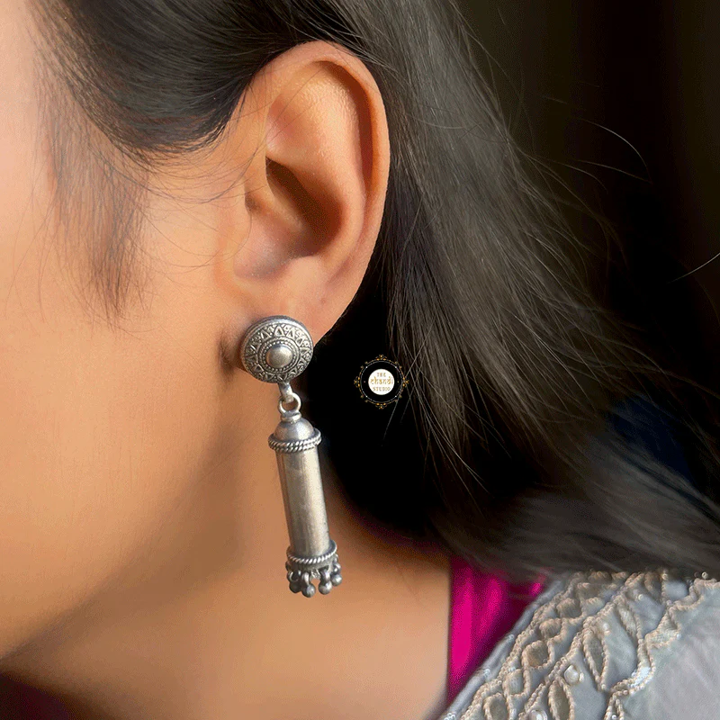 Heritage Pillar Drop Earring - Image 3