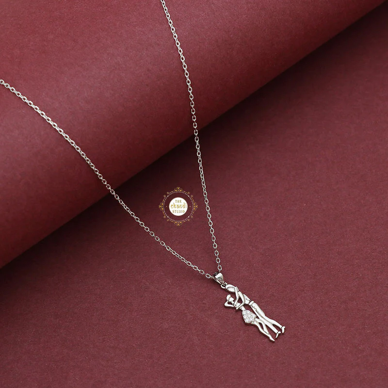 Sparkling Treasure Dancing Couple Necklace - Image 2