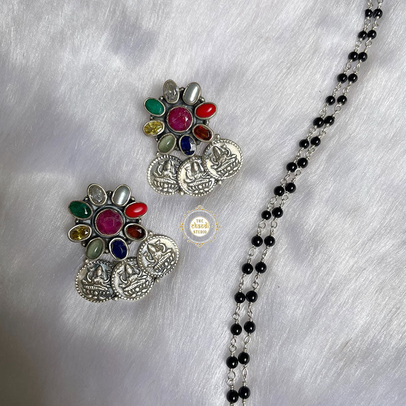 Timeless Navratna Paradise Earring - Image 4