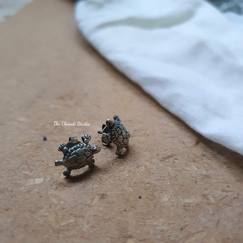 Tiny Tortoise Studs - Image 3
