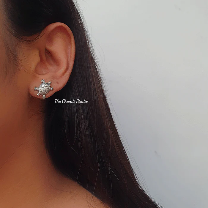 Tiny Tortoise Studs - Image 4