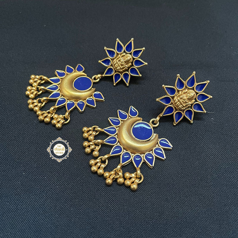 Utsav Lakshmi Chaand Meenakari Earring - Image 4